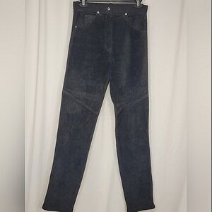 Morris Kaye & Sons Vintage Suede Leather and Spandex Skinny Pants - Size M